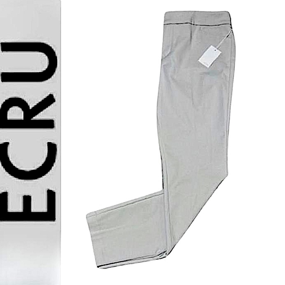 ECRU.NWT.Beautiful slim fit dress pants. Cropped leg. Slate grey. Size 8.